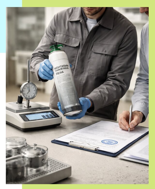 Сертификация монтажной пены в Каменске-Уральском от 15957 р. | Алешин-Кмн