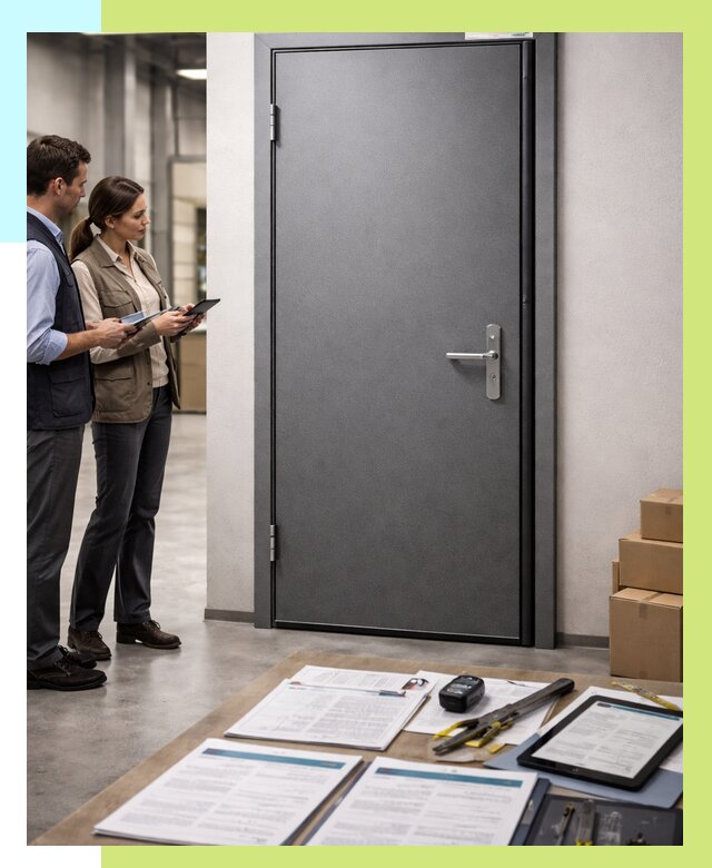 Сертификация противопожарных дверей в Каменске-Уральском от 9574 р. | Алешин-Кмн