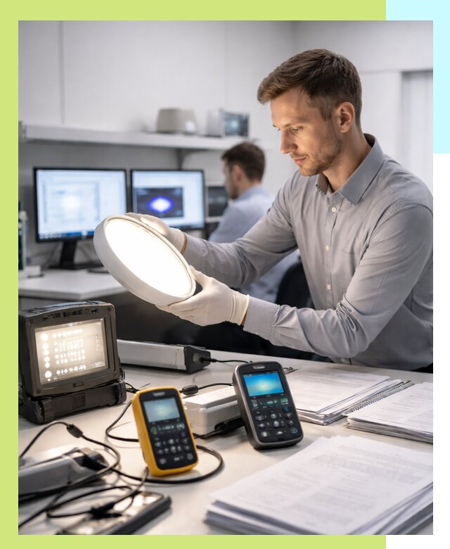 Сертификация светильников в Каменске-Уральском: испытания и оформление