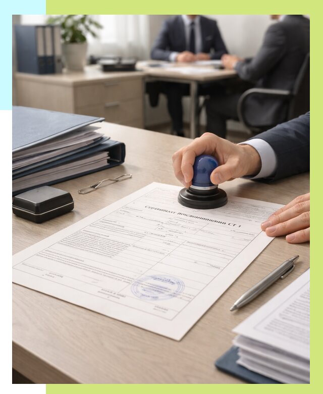 Сертификат происхождения СТ 1 в Каменске-Уральском от 4787 р. | Алешин-Кмн